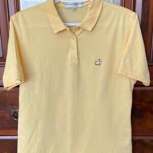 Masters Collection (Master's) Ladies Yellow Polo Shirt Sz Med